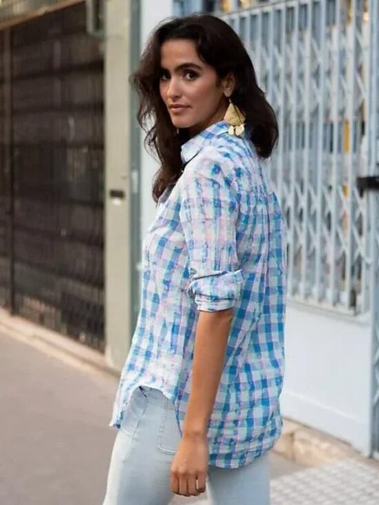 Anthropologie Pilcro The Cate Classic Buttondown Shirt - Picture 2 of 13